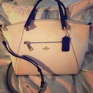 Sold Out Rare NWT Coach Chalk White Prairie Bag